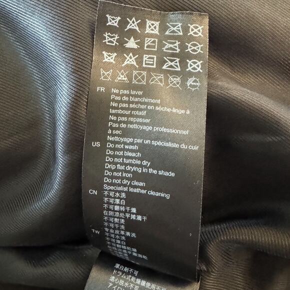 Sandro Fauny Faux Leather Leather Jacket Black - Picture 9 of 12